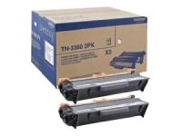 BROTHER TN3380 2PK 2er Pack Schwarz Tonerpatrone