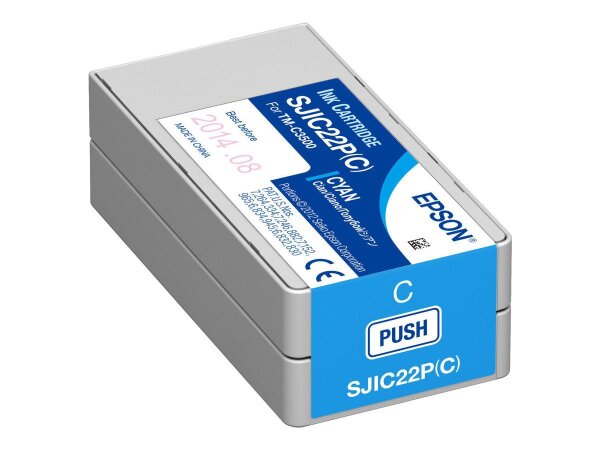 EPSON SJIC22P(C) Cyan Tintenpatrone