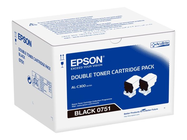 EPSON 2er Pack Schwarz Tonerpatrone