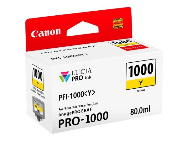 CANON PFI 1000 Y Gelb Tintenbehälter