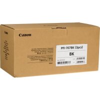 CANON PFI 707 BK 3er Pack Schwarz Tintenbehälter  (...