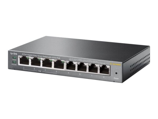 TP-LINK 8-Port Gigabit Easy Smart Switch with 4-Port PoE+
