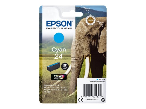 EPSON 24 Cyan Tintenpatrone  ( C13T24224012 )