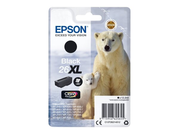 EPSON 26XL XL Schwarz Tintenpatrone