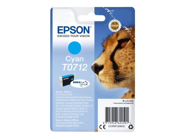 EPSON T0712 Cyan Tintenpatrone