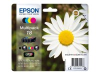 EPSON 18 Multipack 4er Pack Schwarz, Gelb, Cyan, Magenta...
