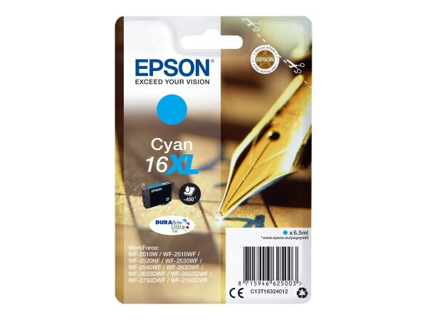 EPSON 16XL XL Cyan Tintenpatrone  ( C13T16324012 )