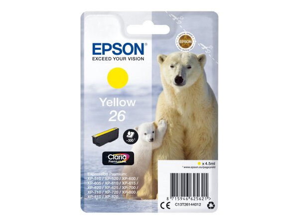 EPSON 26 Gelb Tintenpatrone