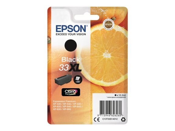 EPSON 33XL XL Schwarz Tintenpatrone