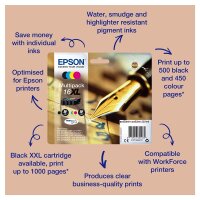EPSON 16XXL XL Schwarz Tintenpatrone