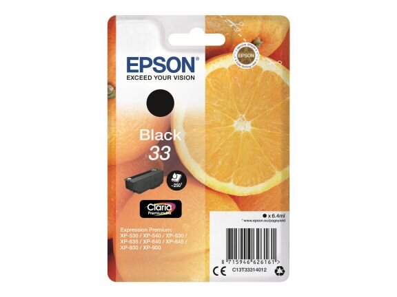 EPSON 33 Schwarz Tintenpatrone  ( C13T33314012 )