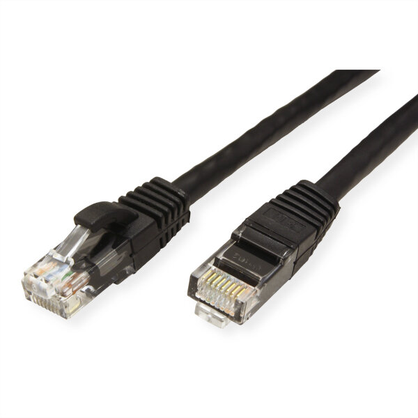 VALUE UTP-Patchkabel Kat.6A, schwarz, 10,0 m