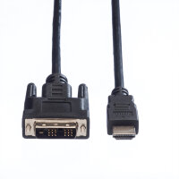 VALUE Kabel DVI (18+1) ST - HDMI ST 2,0m (11.99.5522)