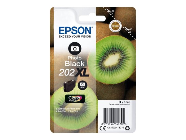 EPSON 202XL Photo schwarz Tintenpatrone