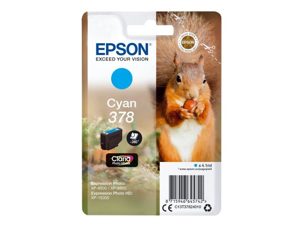 EPSON 378 Cyan Tintenpatrone  ( C13T37824010 )