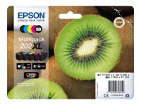 EPSON Multipack 202XL 5er Pack Schwarz, Gelb, Cyan,...