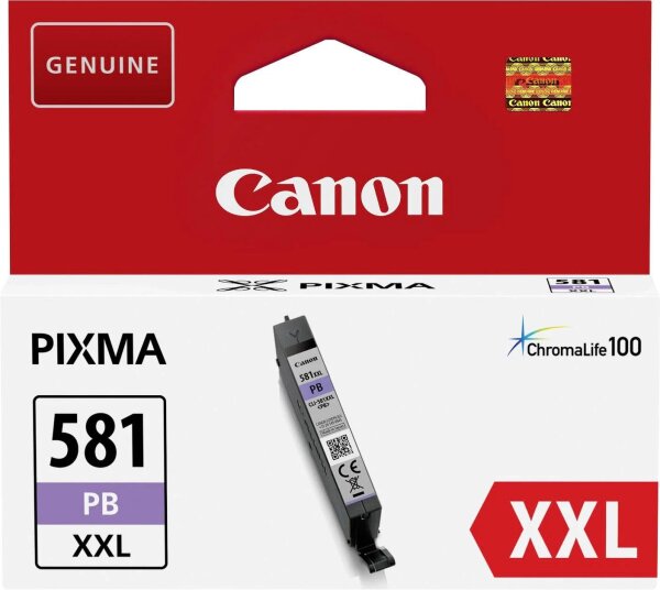 CANON CLI 581PB XXL Größe XXL fotoblau Tintenbehälter