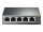TP-LINK 5-Port Gigabit Desktop Switch with  4-Port PoE 56 W PoE Power, Desktop S  ( TL-SG1005P )