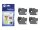 BROTHER LC3217 Value Pack 4er Pack Schwarz, Gelb, Cyan, Magenta Tintenpatrone