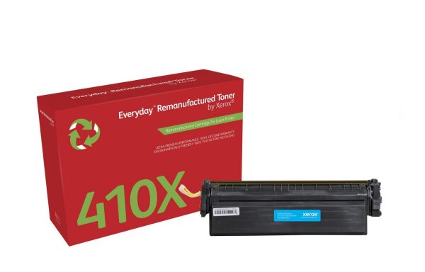 XEROX XRC Toner Cyan CF411X 5.200 Seiten aequivalent zu HP 410X fuer Color Laser kompatibel zu HP CF411X / HP 410X ( 006R03552 )
