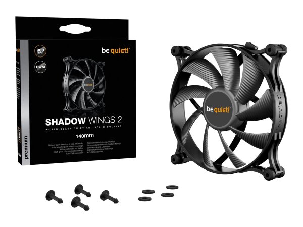 BE QUIET Lüfter be quiet! 140*140*25  Shadow Wings 2 PWM  ( BL087 )