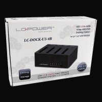 LC-POWER Dockingstation LC-Power USB 3.0/eSATA 4-Bay...