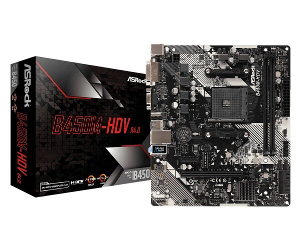 ASROCK B450M-HDV R4.0 SAM4  ( 90-MXB9N0-A0UAYZ )
