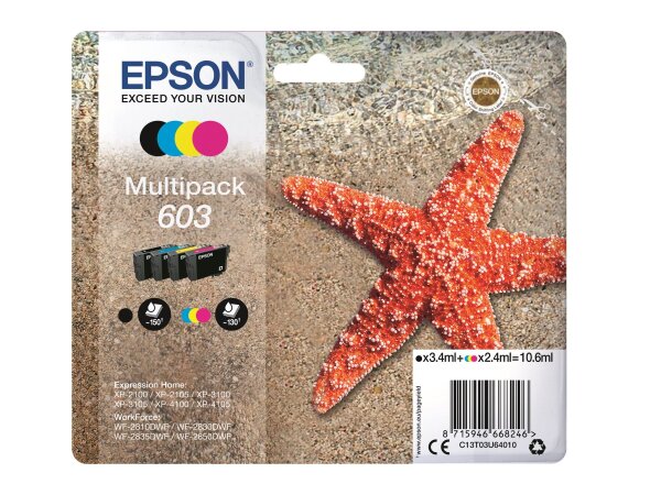 EPSON Tinte Multip.  1x3.4ml/3x2.4ml  ( C13T03U64010 )