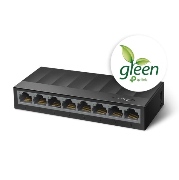 TP-LINK LiteWave 8-Port Gigabit Desktop Switch Plastic Case  ( LS1008G )