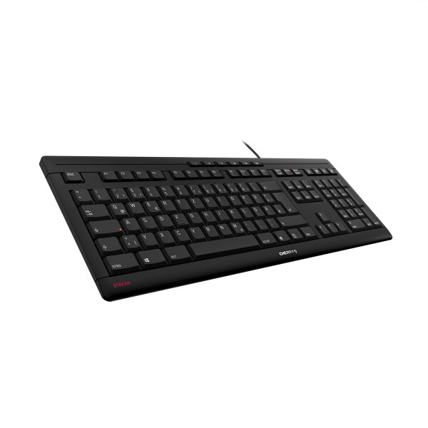 CHERRY TAS STREAM KEYBOARD schwarz  deutsches Layout