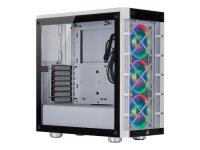 CORSAIR Midi Crystal 465X Tempered Glass Smart Case (W)...