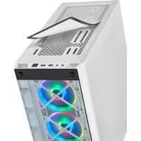CORSAIR Midi Crystal 465X Tempered Glass Smart Case (W)...