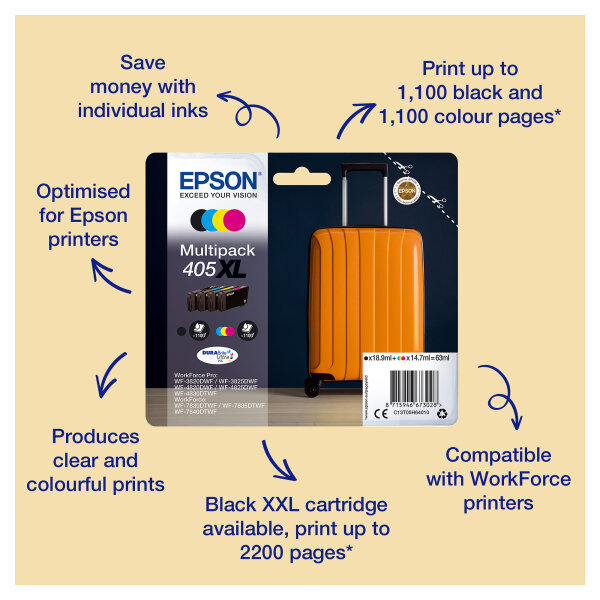 EPSON Tinte Multip. 1x7.6ml/3x5.4ml