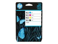 HP 963 CMYK Original Ink Cartridge 4-Pack  ( 6ZC70AE )