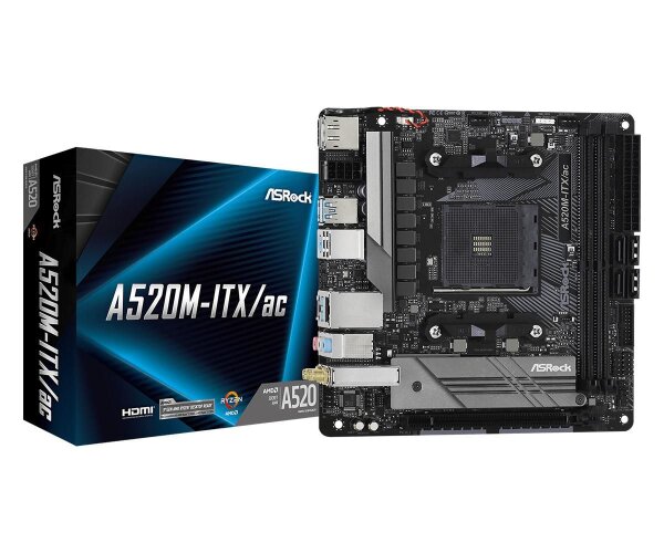 ASROCK MB ASRock A520M-ITX/AC SAM4  ( 90-MXBDG0-A0UAYZ )
