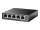 TP-LINK 5-Port Gigabit Easy Smart Switch with 4-Port PoE+ 65 W PoE Power, Deskto  ( TL-SG105PE )