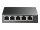 TP-LINK 5-Port Gigabit Easy Smart Switch with 4-Port PoE+ 65 W PoE Power, Deskto  ( TL-SG105PE )