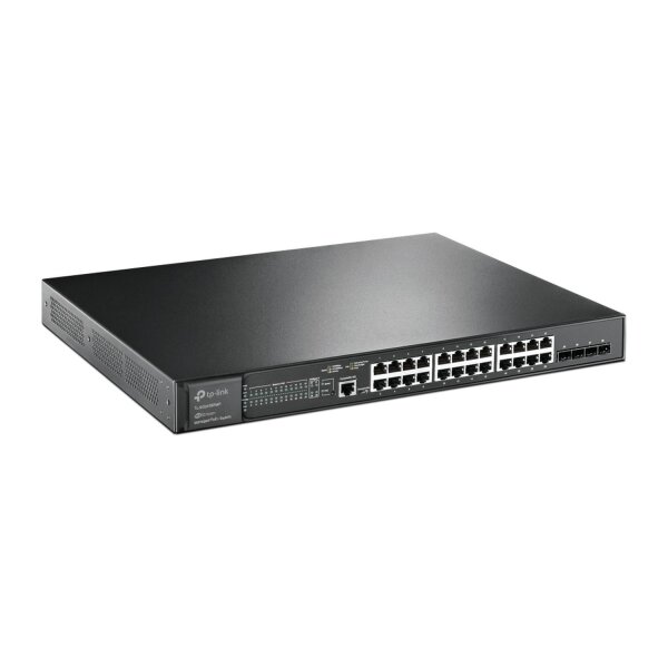 TP-LINK JetStream 24-Port Gigabit and 4-Port 10GE SFP+ L2+ Managed Switch with 2  ( TL-SG3428XMP )
