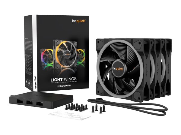 BE QUIET Lüfter be quiet! 120*120*25  Light Wings PWM      Triple-Set  ( BL076 )