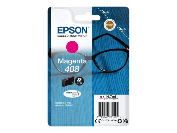 EPSON Ink/Singlepack Magenta 408 DURABrite Ult