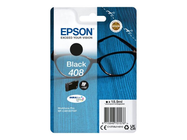 EPSON Ink/Singlepack Black 408 DURABrite Ultra