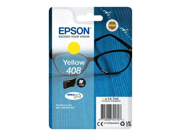 EPSON Ink/Singlepack Yellow 408 DURABrite Ultr