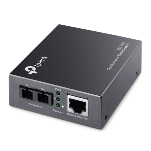 TP-LINK Omada 10/100/1000 Mbps RJ45 to 1000 Mbps Single-Mode SC Fiber Converter