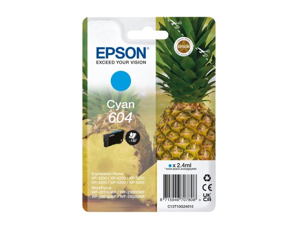 EPSON 604 - 2.4 ml - Cyan