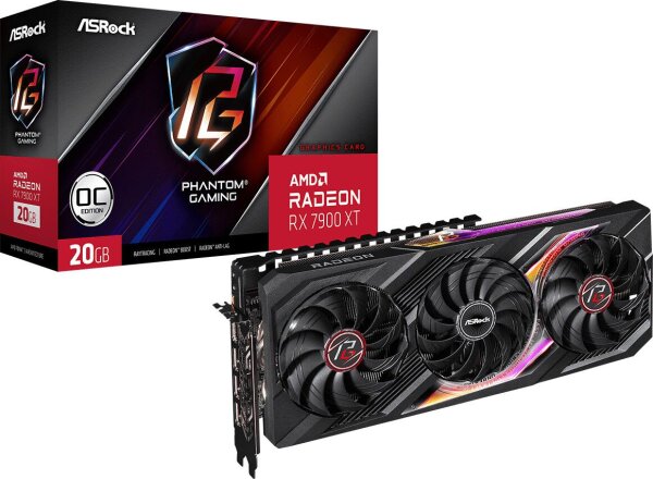 ASROCK Radeon RX 7900 XT Phantom Gaming OC 20GB  ( 90-GA3XZZ-00UANF )