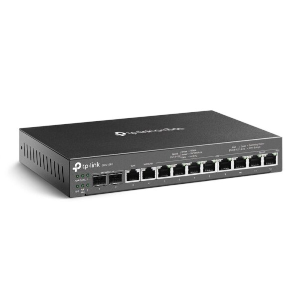 TP-LINK Omada Gigabit VPN Router with PoE+ Ports and Controller Ability  ( ER7212PC )
