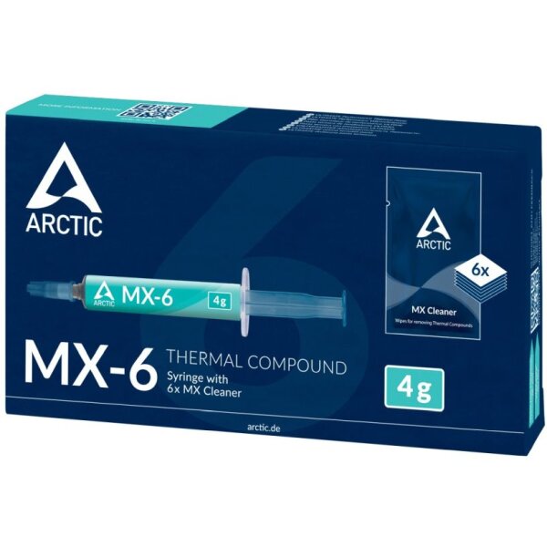 ARCTIC Hochleistungs-Wärmeleitpaste MX-6 (4 Gramm) mit Reiniger  ( ACTCP00084A )
