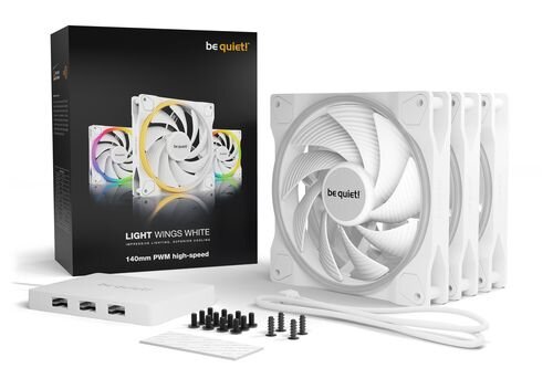 BE QUIET Lüfter 140*140*25  Light Wings White PWM speed 3x  ( BL103 )
