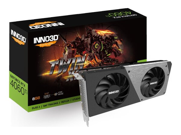 INNOVISION Inno3D RTX4060 TI Twin X2 8GB  ( N406T2-08D6-171153N )
