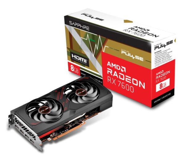 SAPPHIRE AMD Radeon RX 7600 PULSE 8GB  ( 11324-01-20G )